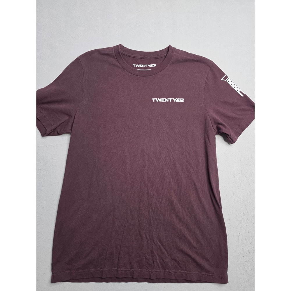 Twenty76 T-Shirt Men's Large Plum The Future‎ Of Freedom Graphic Short Sleeve